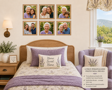 Load image into Gallery viewer, Personalized Family Photo Wall Decals for Seniors, Faux Framed Pictures, Removable Resident Room Decor, Nursing Home &amp; Memory Care Gift