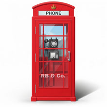 Load image into Gallery viewer, Red British Telephone Kiosk Door Wrap, Senior Care Decal, 24×72"