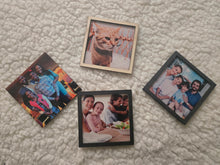 Load image into Gallery viewer, Custom Wood Photo Magnet | Laser Cut Frame | Personalized Fridge Magnet | Pet Photo Gift | Photo Keepsake Magnet - RB &amp; Co. Pillows