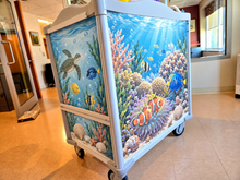 Load image into Gallery viewer, Aquarium Med Cart Wrap | Calming Therapy Decal for LTC &amp; Senior Memory Care