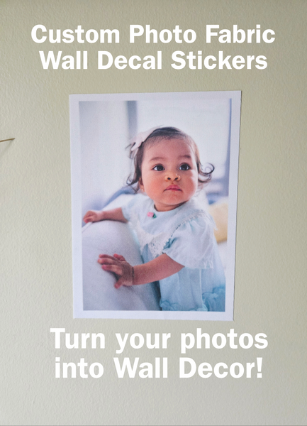 Custom Baby Photo Wall Decal, Personalized Kids Face Sticker, Nursery Keepsake Wall Art, Unique Baby Shower Gift