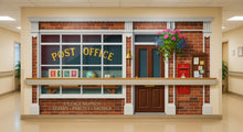 Load image into Gallery viewer, Post Office Hallway Mural, Senior Reminiscence Therapy Wall Wrap, Memory Care &amp; LTC Décor, 6×8 ft or 8×10 ft
