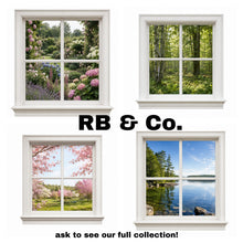 Load image into Gallery viewer, Faux Window Wall Decal | Scenic Nature Window View | Garden, Forest &amp; Lake Wall Décor