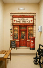 Load image into Gallery viewer, Canadian Post Office Wall Mural | Dementia Alzheimer's Wall Decal | Memory Care Reminiscence Decor | LTC Wallpaper