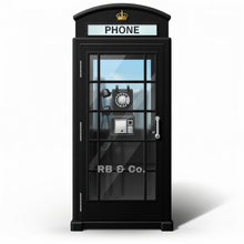 Load image into Gallery viewer, Red British Telephone Kiosk Door Wrap, Senior Care Decal, 24×72"