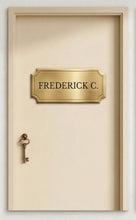 Load image into Gallery viewer, Resident Door Personalization Collection, Door Sign Nameplate Decal for Senior Homes &amp; Assisted Living, Personalized Removable Room Sign - RB &amp; Co. Pillows