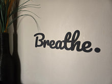 Load image into Gallery viewer, Breathe Wood Sign | Therapist Office Mental Health Wall Decor | Mindfulness Quote | Counselor Gift - RB &amp; Co. Pillows