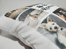 Load image into Gallery viewer, Personalized Pet Photo Collage Pillow| Create Your Own Pillow| Choose Your Pet Photos 18x18