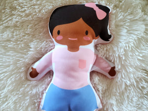 African American Plush Soft Doll, Fabric Doll, Pillow Toy Doll