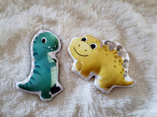Load image into Gallery viewer, Soft Stuffed Dinosaur Pillow Toy, Plush Dinosaur, Green, Yellow