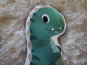Soft Stuffed Dinosaur Pillow Toy, Plush Dinosaur, Green, Yellow