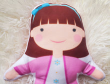 Load image into Gallery viewer, Plush Soft Doll, Handmade Fabric Plush Doll, Toddler Gift, Pillow Toy Doll