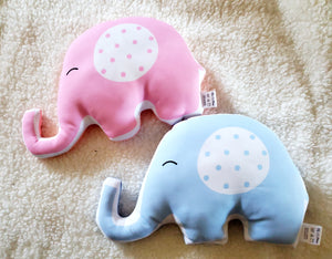 Elephant Decorative Pillow, Elephant Nursery Decor, Stuffed Elephant
