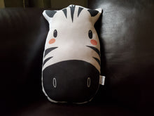 Load image into Gallery viewer, Zebra Nursery Pillow, Nursery Decor,  Animal Baby Room Decor,  Safari Decor