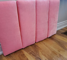 Load image into Gallery viewer, Upholstered Wall Panels, Velvet Headboad Cushions,  Protective Padded Wall Decor, Kids Wall Cushions