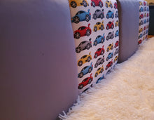 Load image into Gallery viewer, Custom Car Theme Kids Headboard Panels, Decorative Wall Cushion Panels, Kids Wall Protection, Kids Anti Collision Wall Cushions, Kids Wall Protection, Kids Wall Cushions