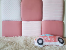 Load image into Gallery viewer, Childrens Padded Wall Panels, Headboard Panels, Upholstered Wall Panels, Mounted Wall Cushions,  Protective Padded Wall Decor, Kids Wall Cushions