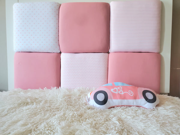 Childrens Padded Wall Panels, Headboard Panels, Upholstered Wall Panels, Mounted Wall Cushions,  Protective Padded Wall Decor, Kids Wall Cushions