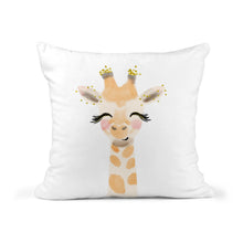Load image into Gallery viewer, Kids Nursery Giraffe Pillow Cushion Room Decor Includes Pillow Devorative Cushion Cover and Insert 16x16