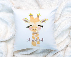 Kids Nursery Giraffe Pillow Cushion Room Decor Includes Pillow Devorative Cushion Cover and Insert 16x16
