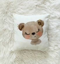 Load image into Gallery viewer, Baby Bear Nursery Kids Pillow Cushion Room Decor Includes Pillow Cover and Insert 16x16