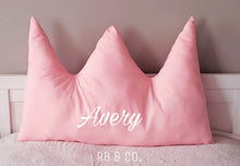 Load image into Gallery viewer, Crown Headboard Pillow Decorative Nursery Decor Children&#39;s Room | 32&quot; | Kids Room Decor