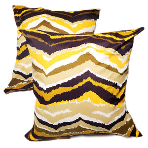 Decorative Pillow Sand Dune Yellow Beige Set of 2 Pillows + Covers