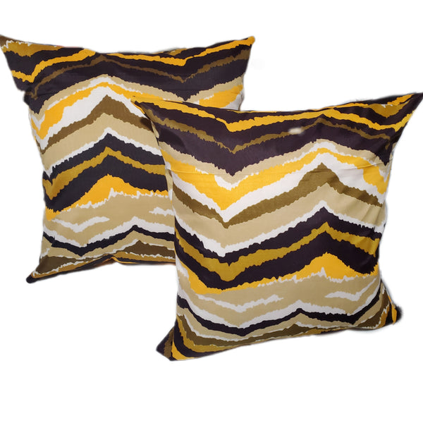 Decorative Pillow Sand Dune Yellow Beige Set of 2 Pillows + Covers