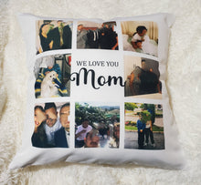 Load image into Gallery viewer, Your Personalized Photo Collage Pillow| Create Your Own Pillow| Choose Your Photos 18x18