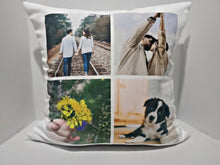 Load image into Gallery viewer, Your Personalized Photo Collage Pillow| Create Your Own Pillow| Choose Your Photos 18x18