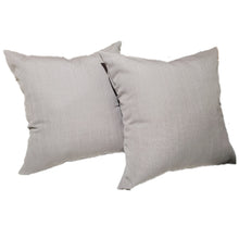 Load image into Gallery viewer, RB &amp; Co. Taupe Cotton Linen Classic Pillow 18x18 Decorative Throw Pillow Covers  Set of 2