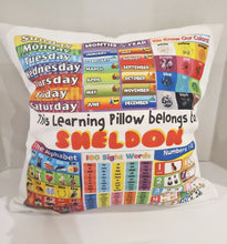 Load image into Gallery viewer, RB &amp; Co. Kids Personalized Learning Pillow