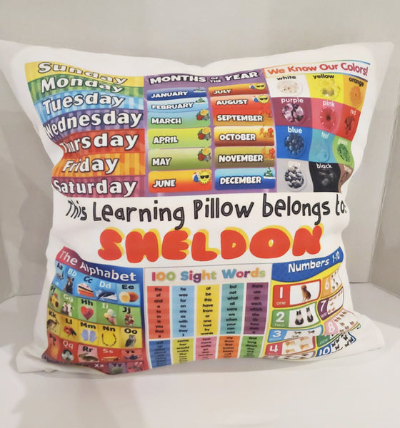 RB & Co. Kids Personalized Learning Pillow