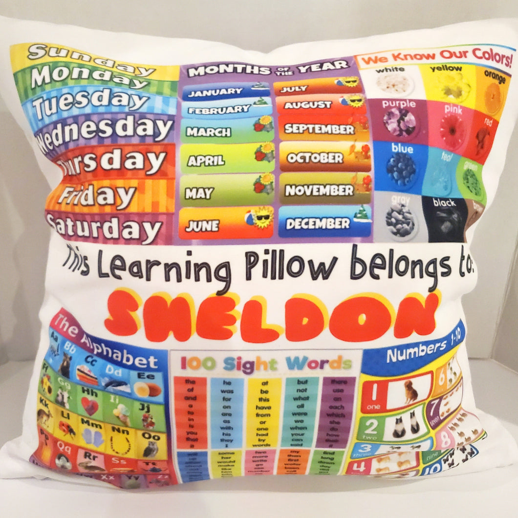 RB & Co. Kids Personalized Learning Pillow