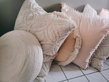 Load image into Gallery viewer, Neutral Beige Floor Pillow Collection for Rent, Rental Floor Cushions