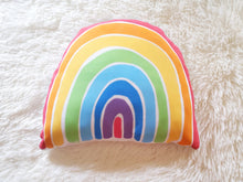 Load image into Gallery viewer, Rainbow Pillow, Nursery Pillow, Rainbow Baby, Boho Rainbow Nursery Decor, Baby Room Decor,