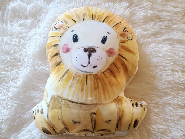 Lion Nursery Pillow, Nursery Decor,  Neutral Baby Room Decor,  Jungle Animal Decor