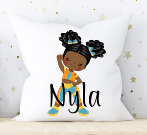 Personalized Superhero Kids Accent Pillow, Kids Custom Room Decor,  Personalized Gifts