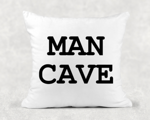 Personalized Man Cave Accent Cushion, Throw Pillow, Men's Gift, 18x18