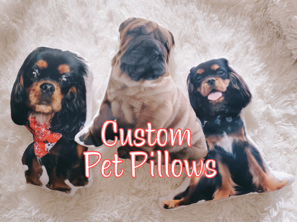 Custom Pet 3D Pillow, Personalized Pet Cushion, Pet Memorial Gift, Stuffed Pet Cushion, Dog Cat Pillow