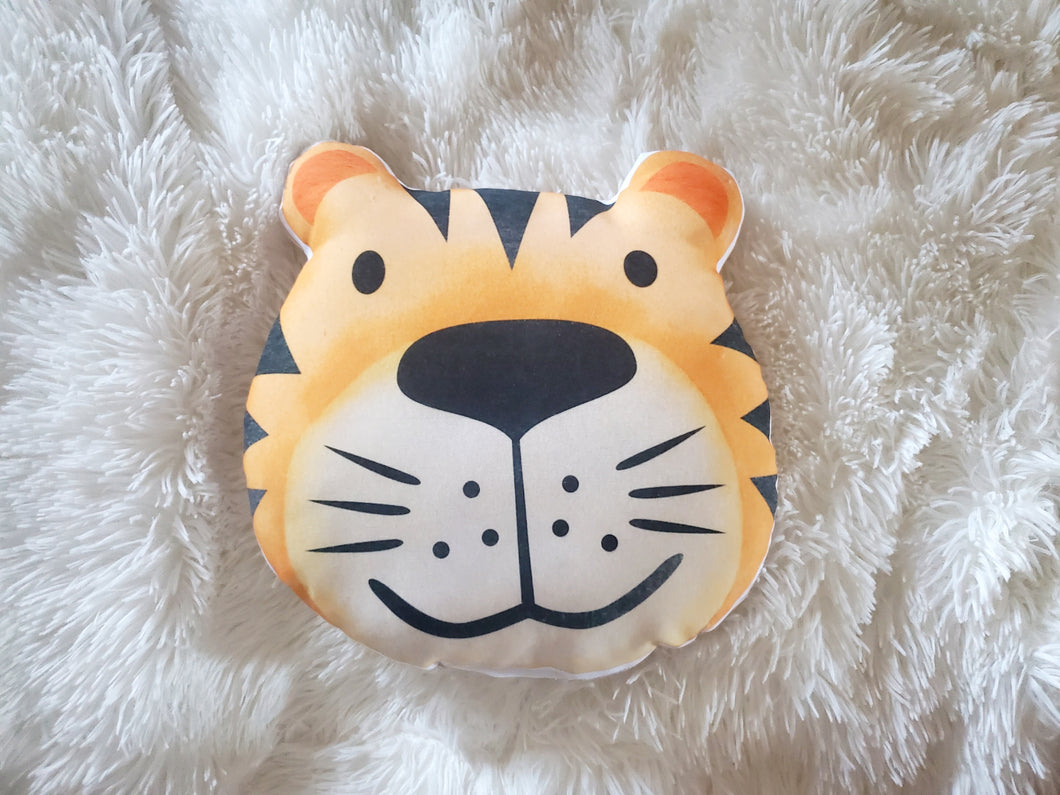 Tiger Face Nursery Pillow, Nursery Decor,  Safari Tiger Baby Room Decor,  Jungle Animal Decor