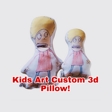 Load image into Gallery viewer, Kids Artwork Custom 3D Pillow, 3D Custom Cushion, Personalized Cushion, Unique Gift