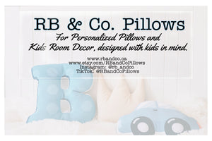 16 Wheeler Pillow, Semi Truck Throw Pillow, Kids Room Decor, Boys Room Decor
