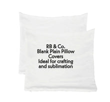 Load image into Gallery viewer, DIY Craft Blank Plain White Sublimation Pillow Covers Wholesale Cushion RB &amp; Co. 18x18