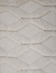 Beige Lumbar Rectangular Textured Decorative Accent Pillow 12x20