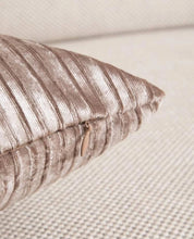 Load image into Gallery viewer, RB &amp; Co. Blush Stripe Textured Decorative Accent Pillow 18x18