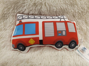Firetruck Pillow, Decorative Pillow, Kids Room Decor, Boys Decor