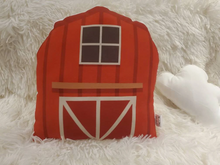 Load image into Gallery viewer, Farm Tractor Barn Pillow, Farm Decorative Pillow, Farm Kids Room Decor, Farm Decor