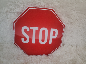 Stop Sign Pillow, Traffic Light Pillow, Boys Room Decor, Cute Pillow Decor