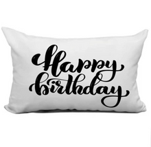 Load image into Gallery viewer, Happy Birthday Lumbar Pillow Gift Birthday Card Pillow 12x18 Many Styles!